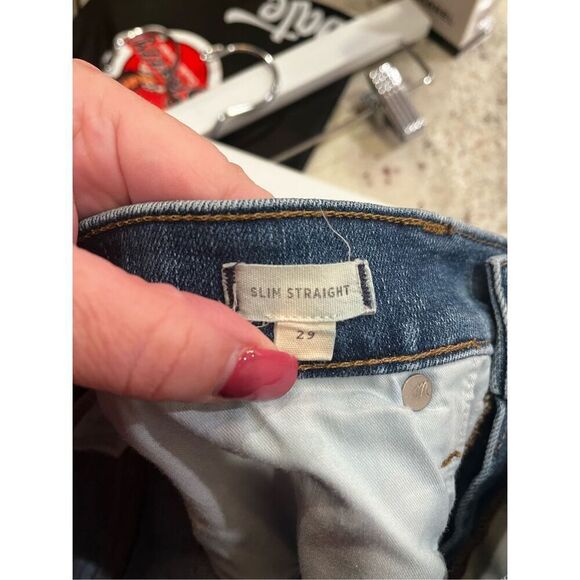 Madewell Slim Straight Button Fly Jeans sz 29 EUC - Picture 7 of 8